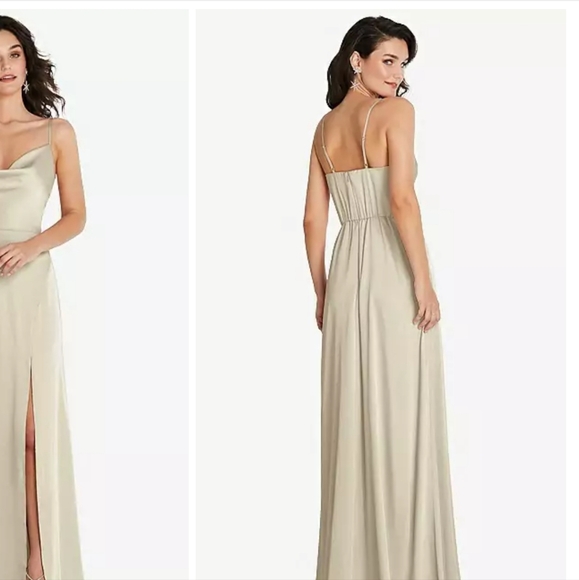 The Dessy Group Style TH098. Champagne Color. Never worn and not altered - Picture 4 of 10